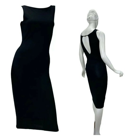 1998 Vintage Tom Ford for Gucci Bodycon Black Knit Dress - Picture 1 of 6